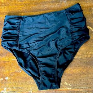 AVA&VIV Black Slimming High-Waist Bikini Bottom